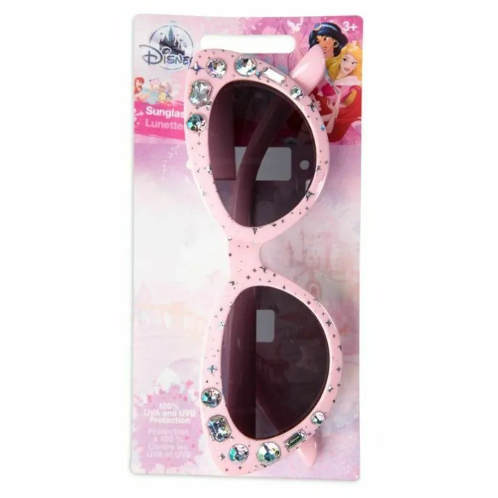 Disney Store Princess Glitter Jeweled Kids Sunglasses 100% UV Protection